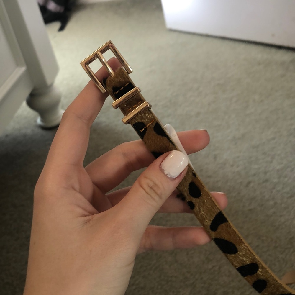 Fashion belt animal print